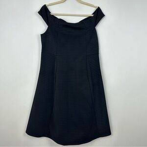 ASOS Design Maternity Dress Womens US 8 UK 12 Black Off Shoulder